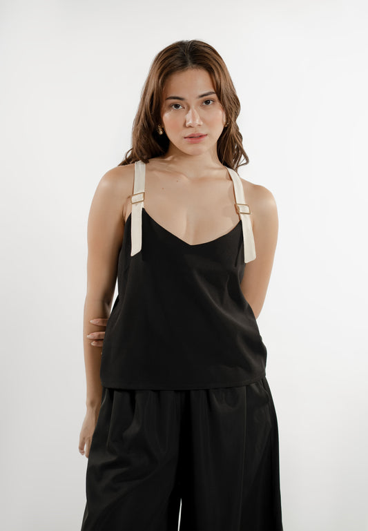 Ellery Sleeveless Top (Black)
