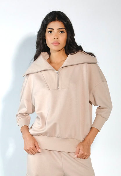 Raf Elroy Long Sleeve Top (Beige)