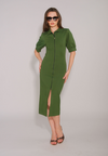 RAF Eoan Short Sleeve Dress  (Green)