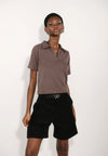 Archetype Eryx Short Sleeve Top (Brown)
