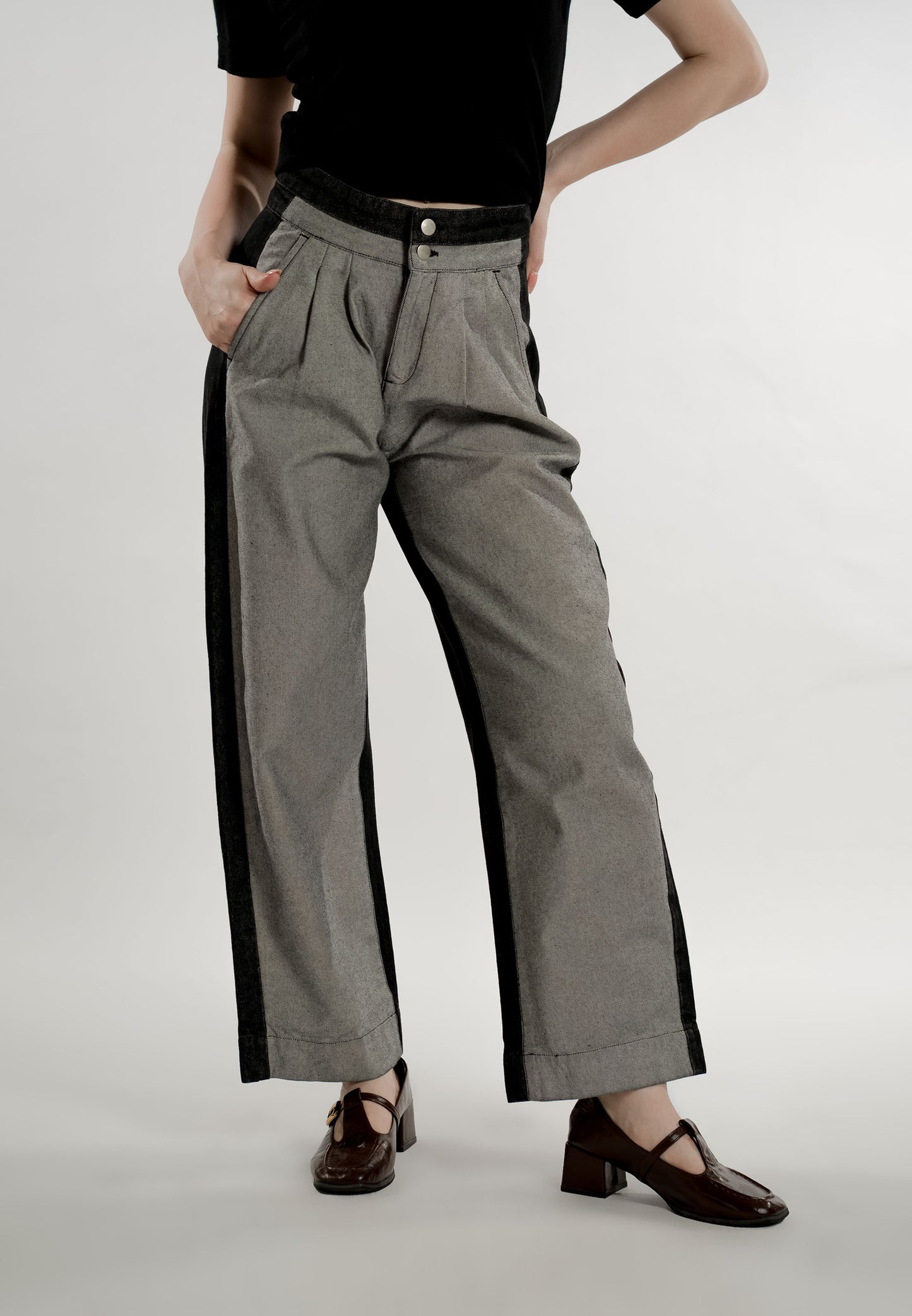Evane Pants (Black/Gray)