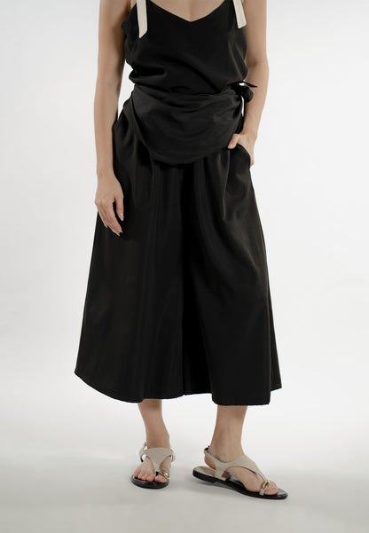Ezri Culottes  W/ Sash (Black )