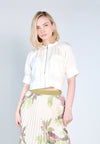 Nobleza Fabia Short Sleeve Top (Off-white)