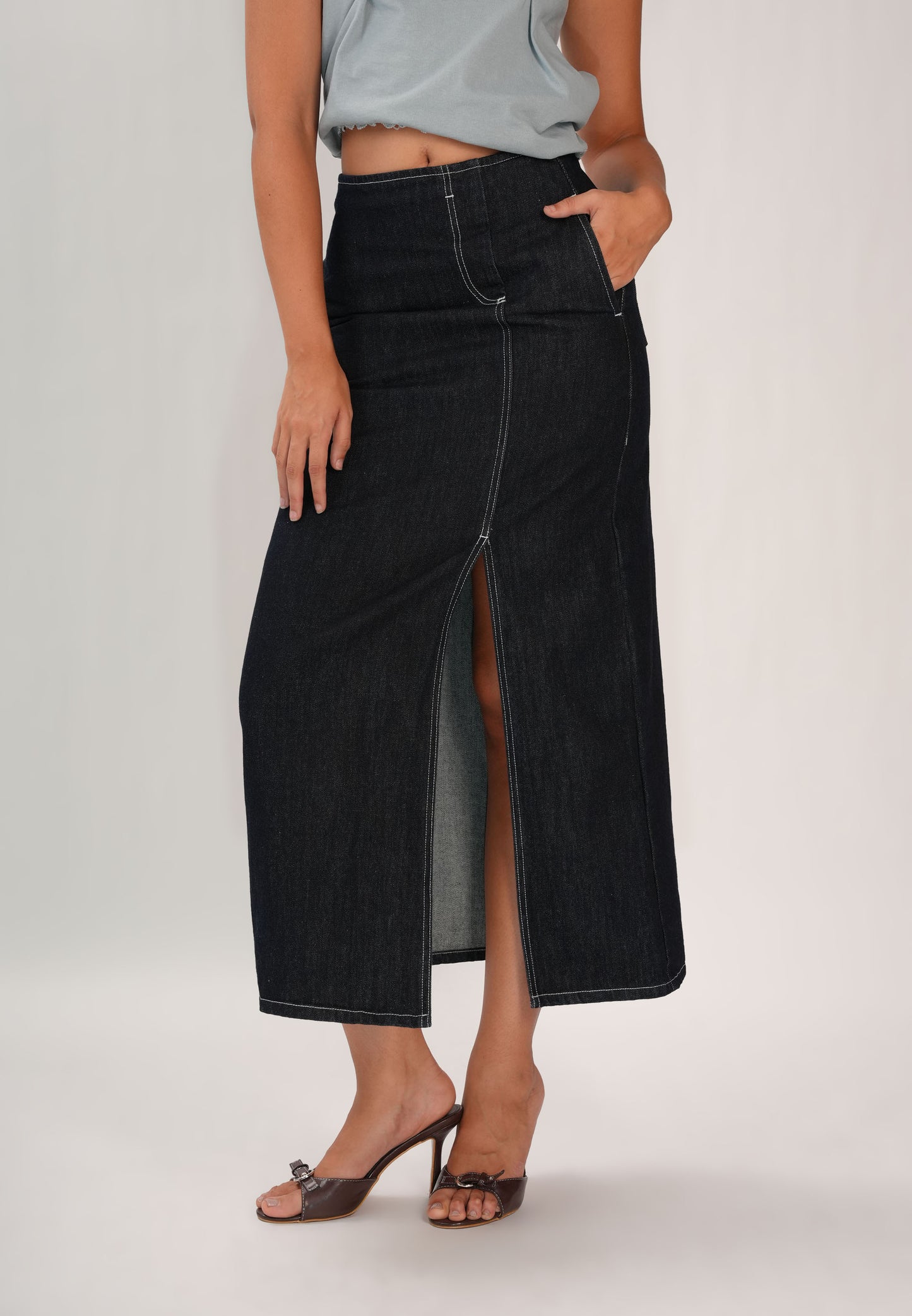 Farida Skirt  (Navy)