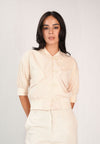 Fellon Quarter Sleeve Top (Cream )