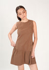 Fellon Sleeveless Dress (Brown)