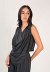 Fifer Sleeveless Top (Striped Navy)