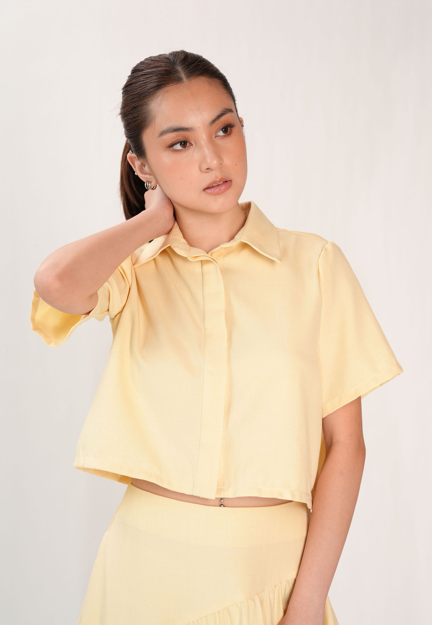 Finnel Short Sleeve Top (Butter)