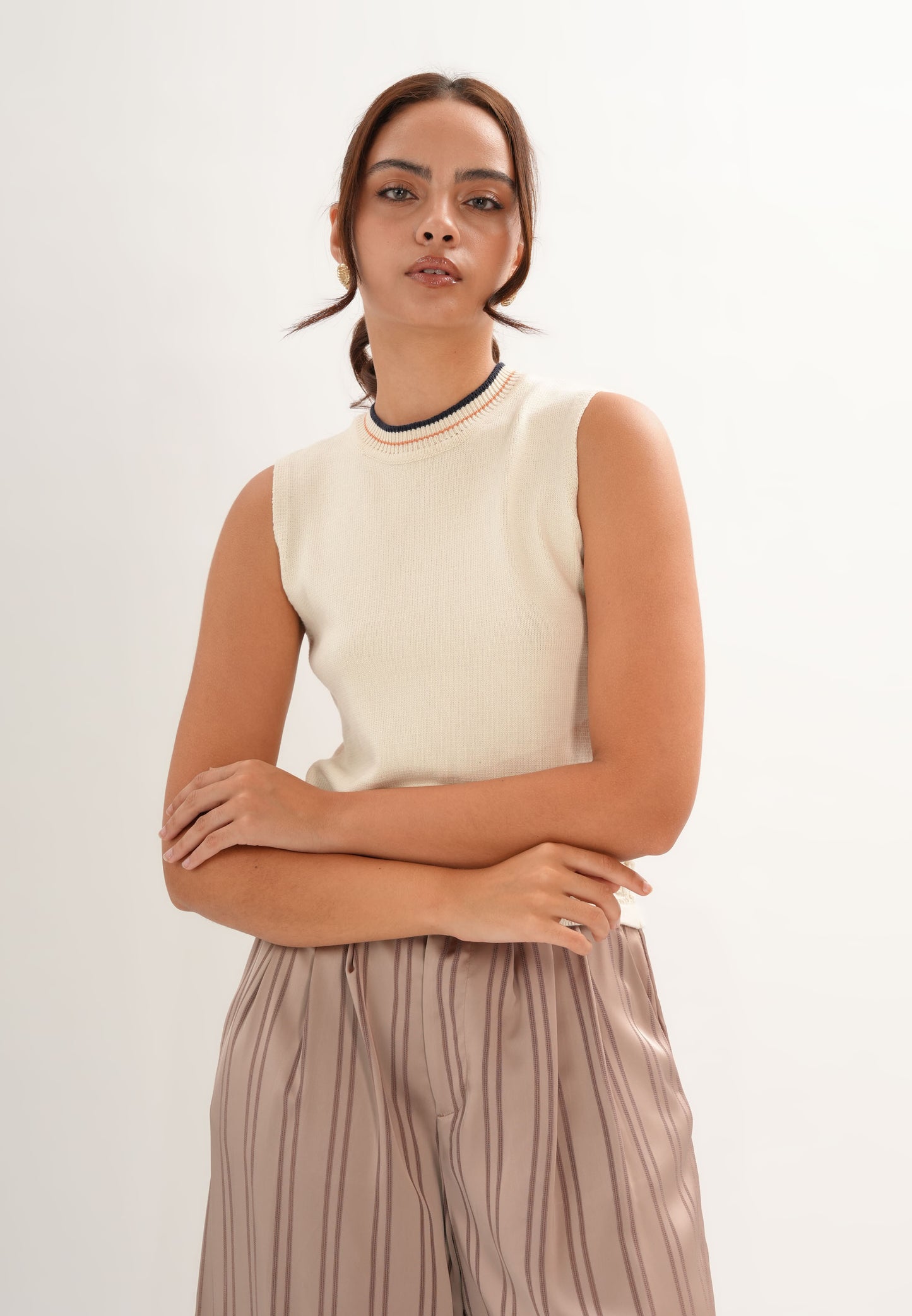Fishel Sleeveless Top (Cream)
