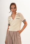 Fishel Short Sleeve Top (Cream)