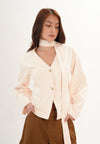 Fittz Long Sleeve Top (Beige)