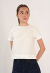 Floppy Short Sleeve Top (Offwhite)