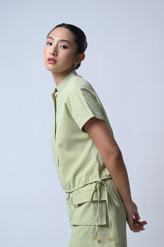 Flow Short Sleeve Top (Matcha)