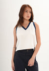Flowyn Sleeveless Top (Offwhite)