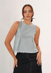 Frabel Sleeveless Top (Dark Blue)