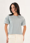 Frabel Short Sleeve Top (Dark Blue)