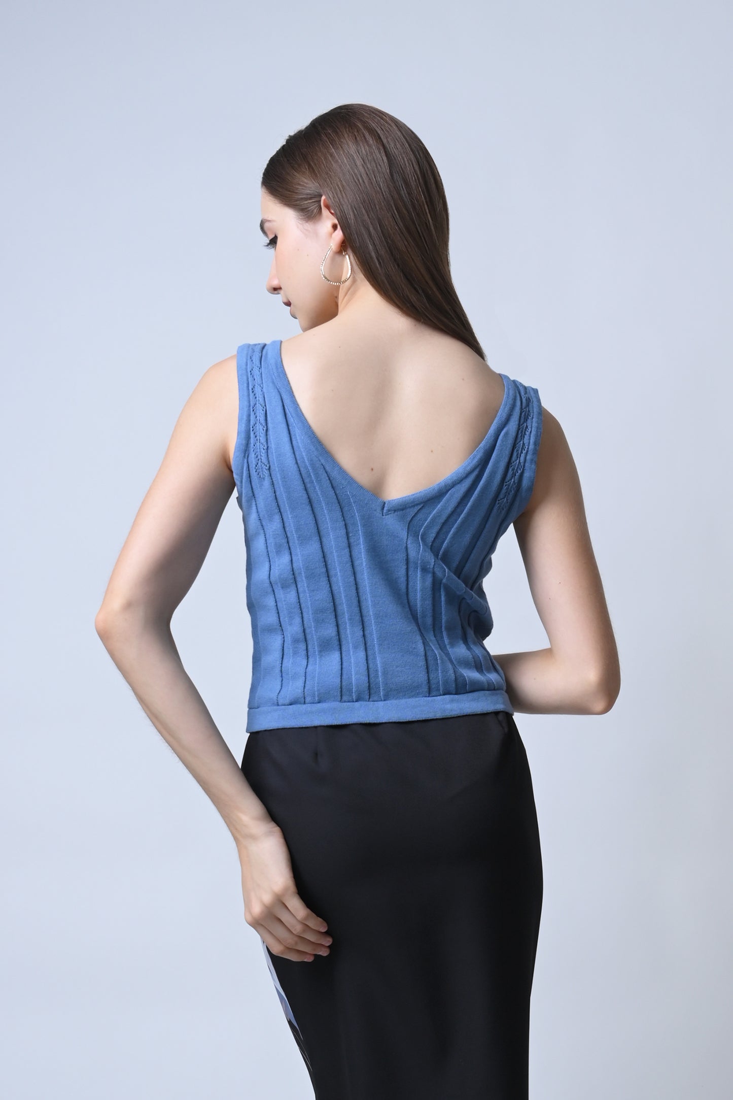 Frisky Sleeveless Top (Lt. Blue)