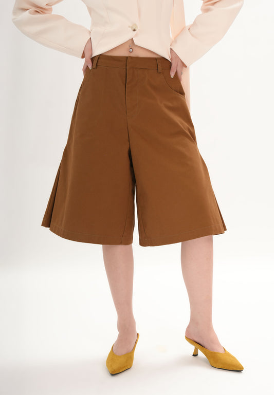 Fuzz Long Shorts  (Brown)