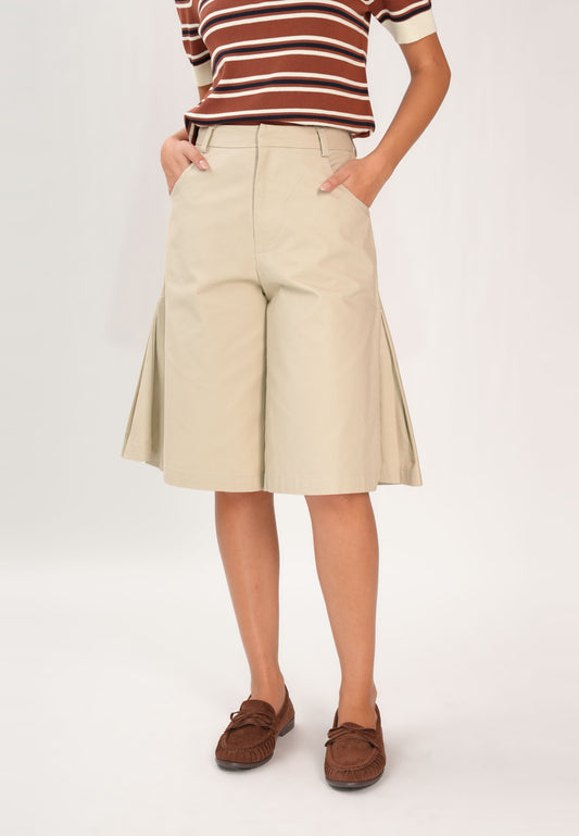 Fuzz Long Shorts  (Light Khaki)