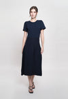 Gaia Short Sleeve Dress (Navy)