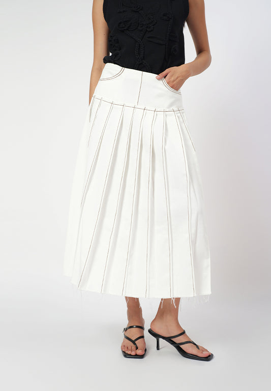 Raf Gain Skirt  (Off white)