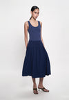 Garett Sleeveless Dress (Navy)