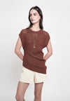 Garnier Extended Sleeve Top (Toffee)