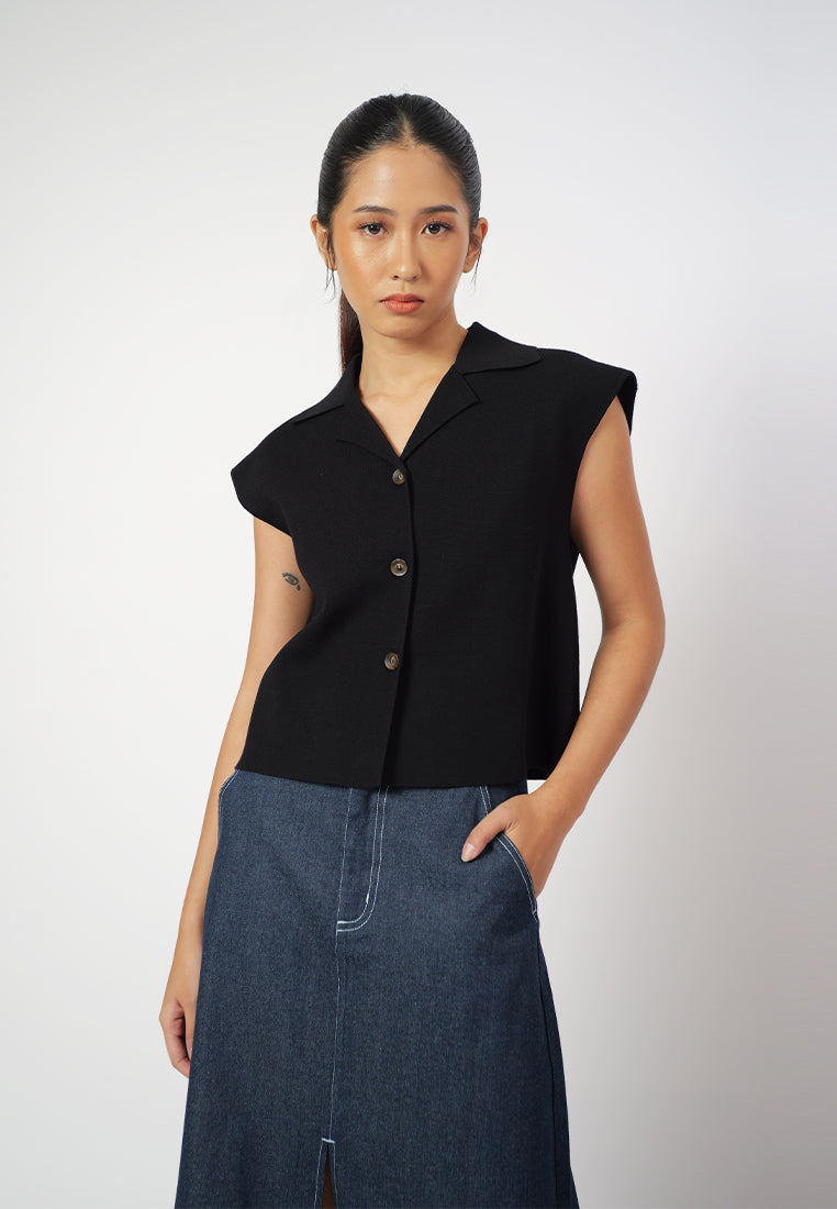 Raf Gemma Sleeveless Top (Black)