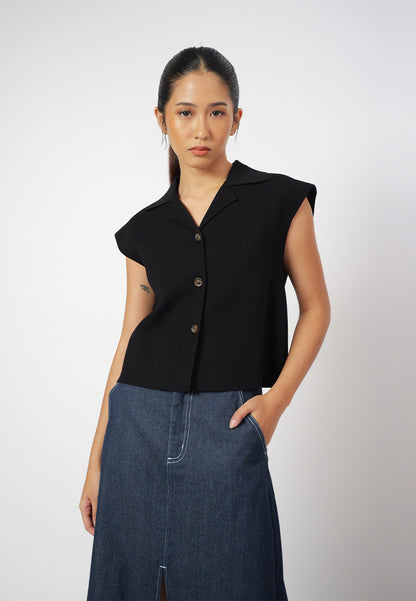 Raf Gemma Sleeveless Top (Black)