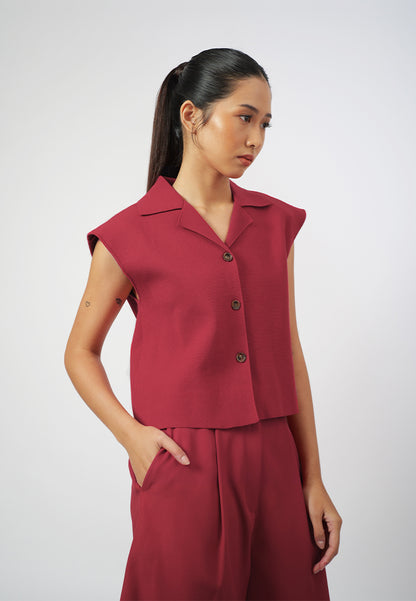 Raf Gemma Sleeveless Top (Red)