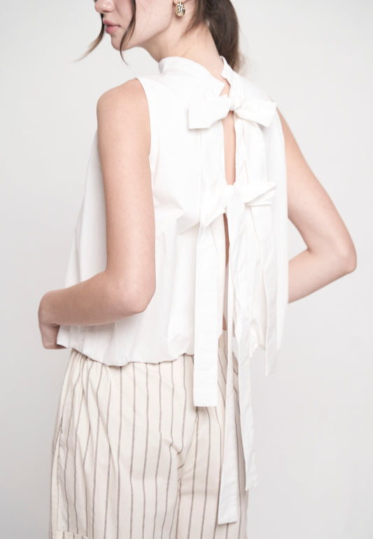 Genesy Sleeveless Top (Offwhite)