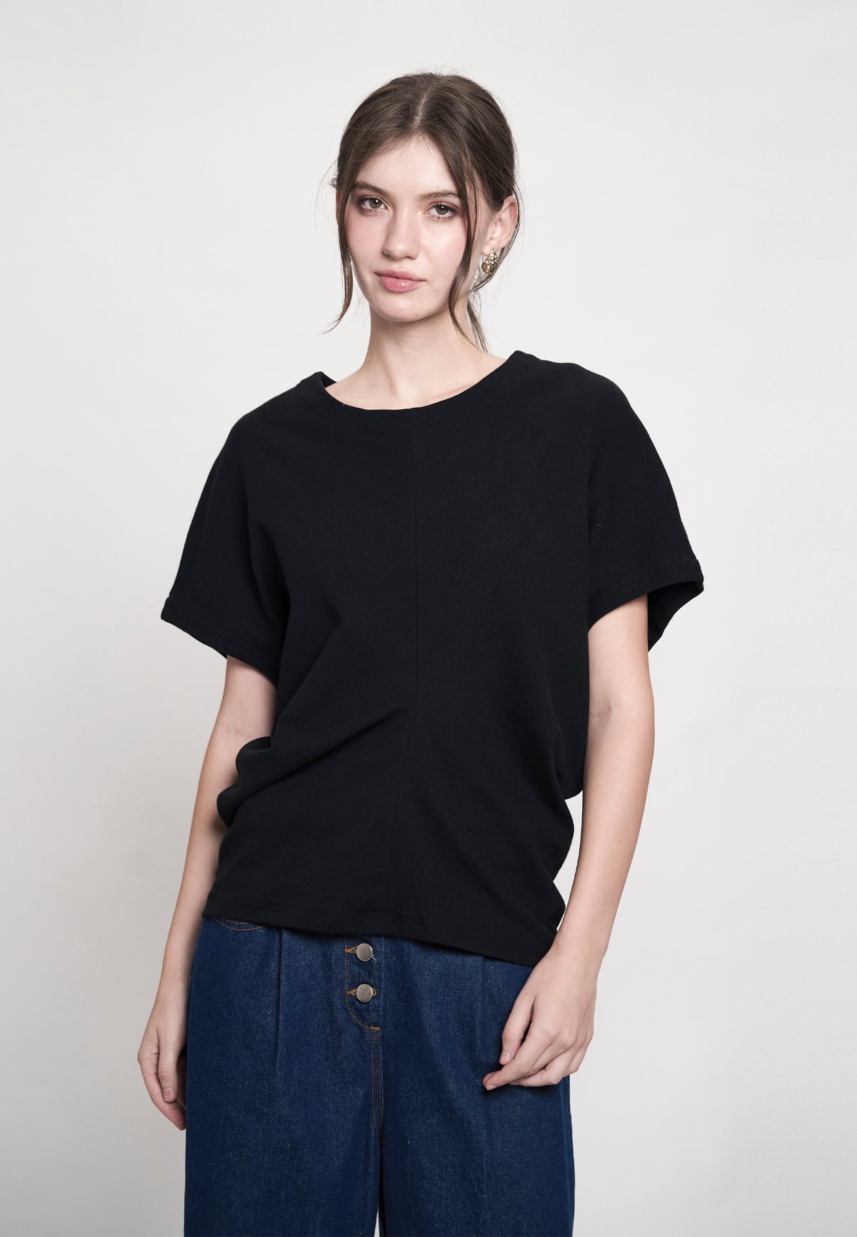 Genesy Short Sleeve Top (Black)