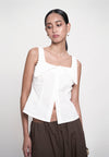 Gentry Sleeveless Top (Offwhite)