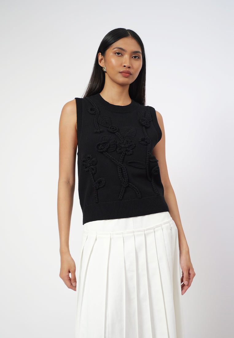 Raf Giana Sleeveless Top (Black)