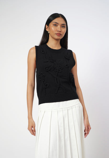 Raf Giana Sleeveless Top (Black)