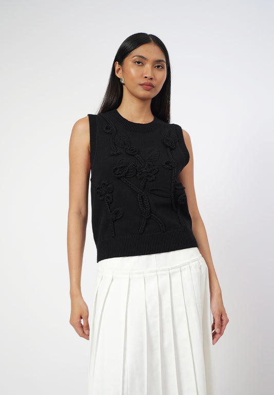 Raf Giana Sleeveless Top (Black)