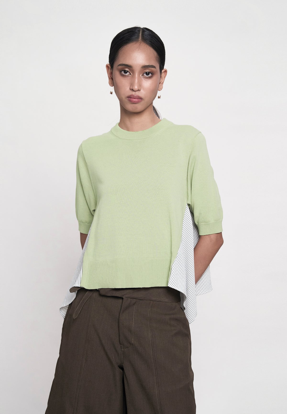 Giannu Short Sleeve Top (Sage)