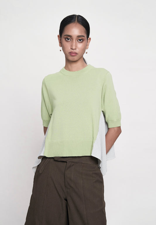 Giannu Short Sleeve Top (Sage)