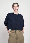 Gibson Quarter Sleeve Top (Navy)