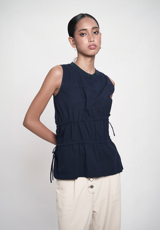 Gibson Sleeveless Top (Navy)