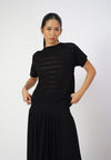 Raf Gigi Short Sleeve Top (Black)