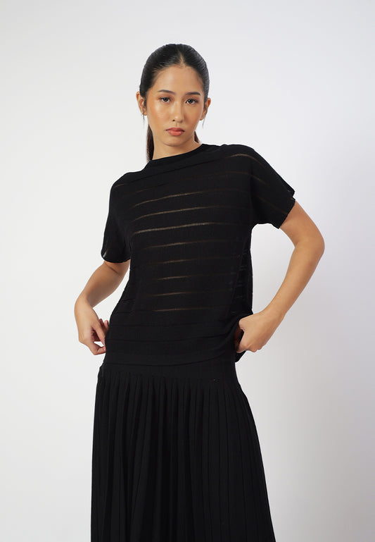 Raf Gigi Short Sleeve Top (Black)