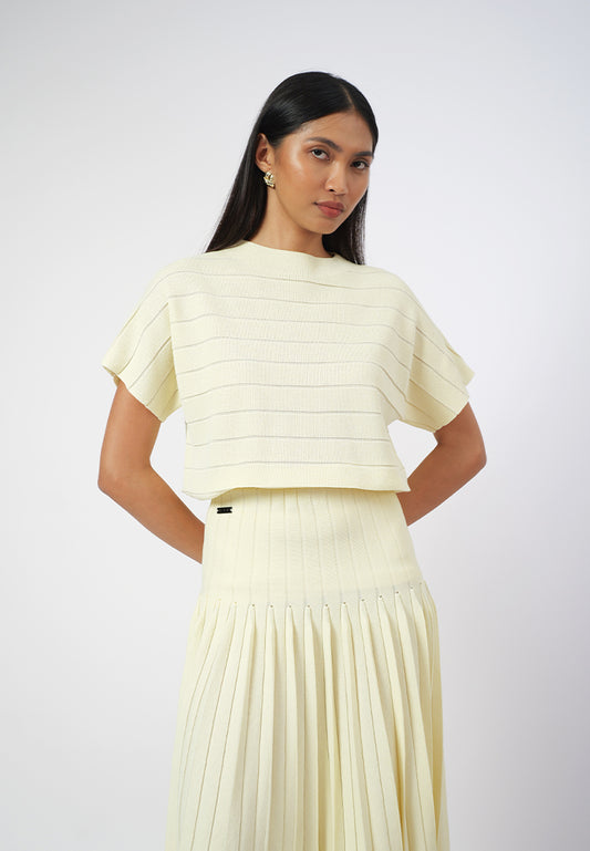 Raf Gigi Short Sleeve Top (Yellow Butter)