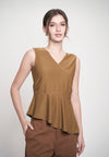 Gilly Sleeveless Top (Toffee)