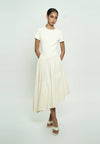 Ginc Short Sleeve Dress (Cream)