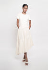 Ginc Short Sleeve Dress (Cream)