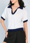 Nobleza Giordan Short Sleeve Top (Off white)