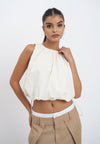Raf Gio Sleeveless Top (Cream)