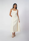 Raf Goyard Sleeveless Dress (Cream)