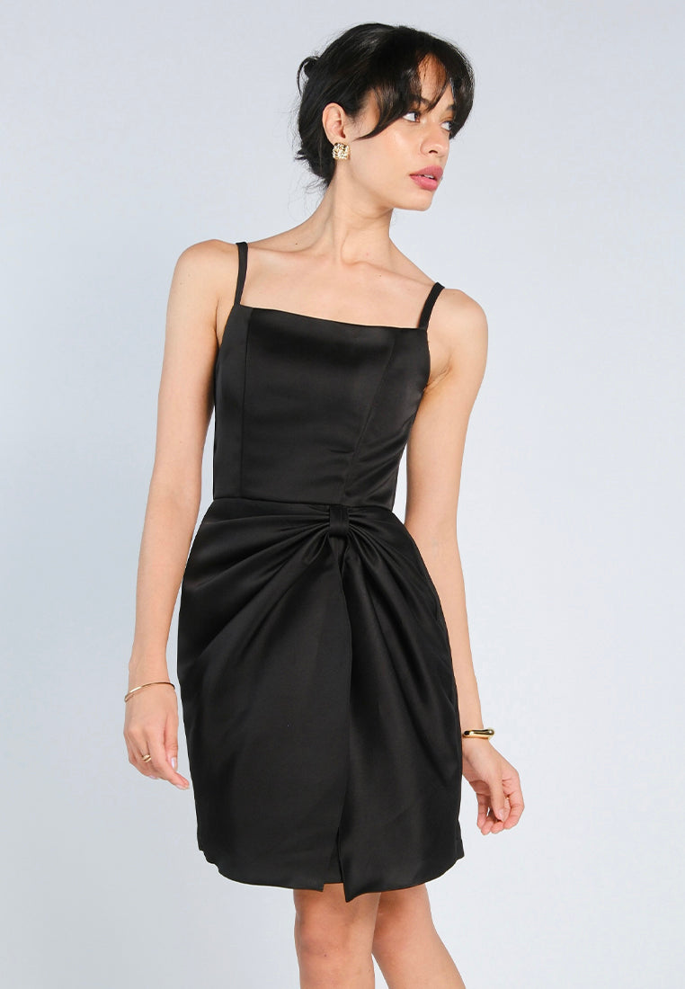 Mark Bumgarner X Vania Romoff For Plains & Prints Grace Sleeveless Dress (Black)